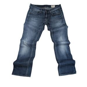 G-STAR RAW 3301 Men's Blue Denim Straight Jeans Size W30 L34